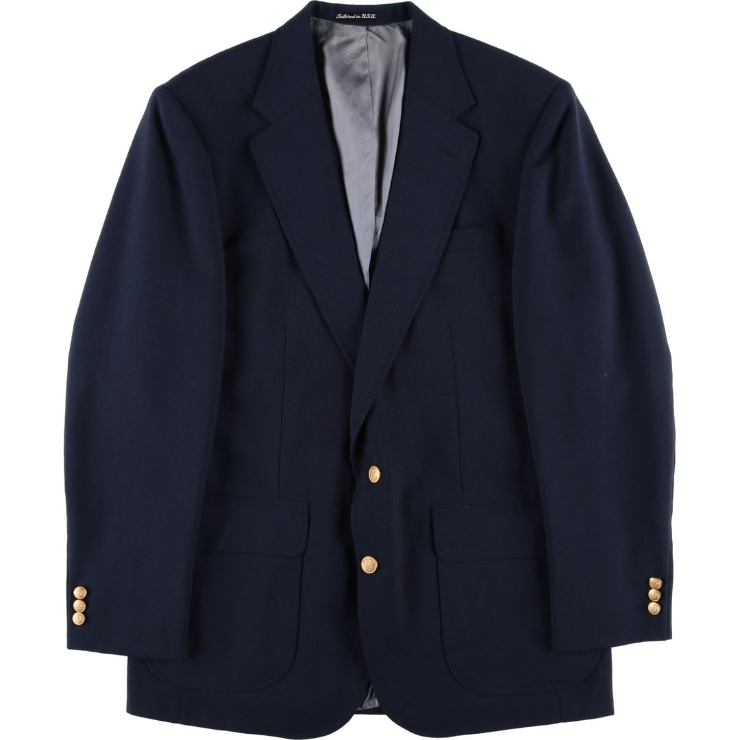 Stafford Navy Blazer, Tailored Jacket, Made in USA, Men's Size M unclear navy blue type Vintage Second Hand