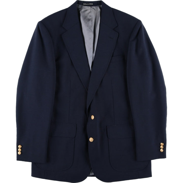 Stafford Navy Blazer, Tailored Jacket, Made in USA, Men's Size M unclear navy blue type Vintage Second Hand