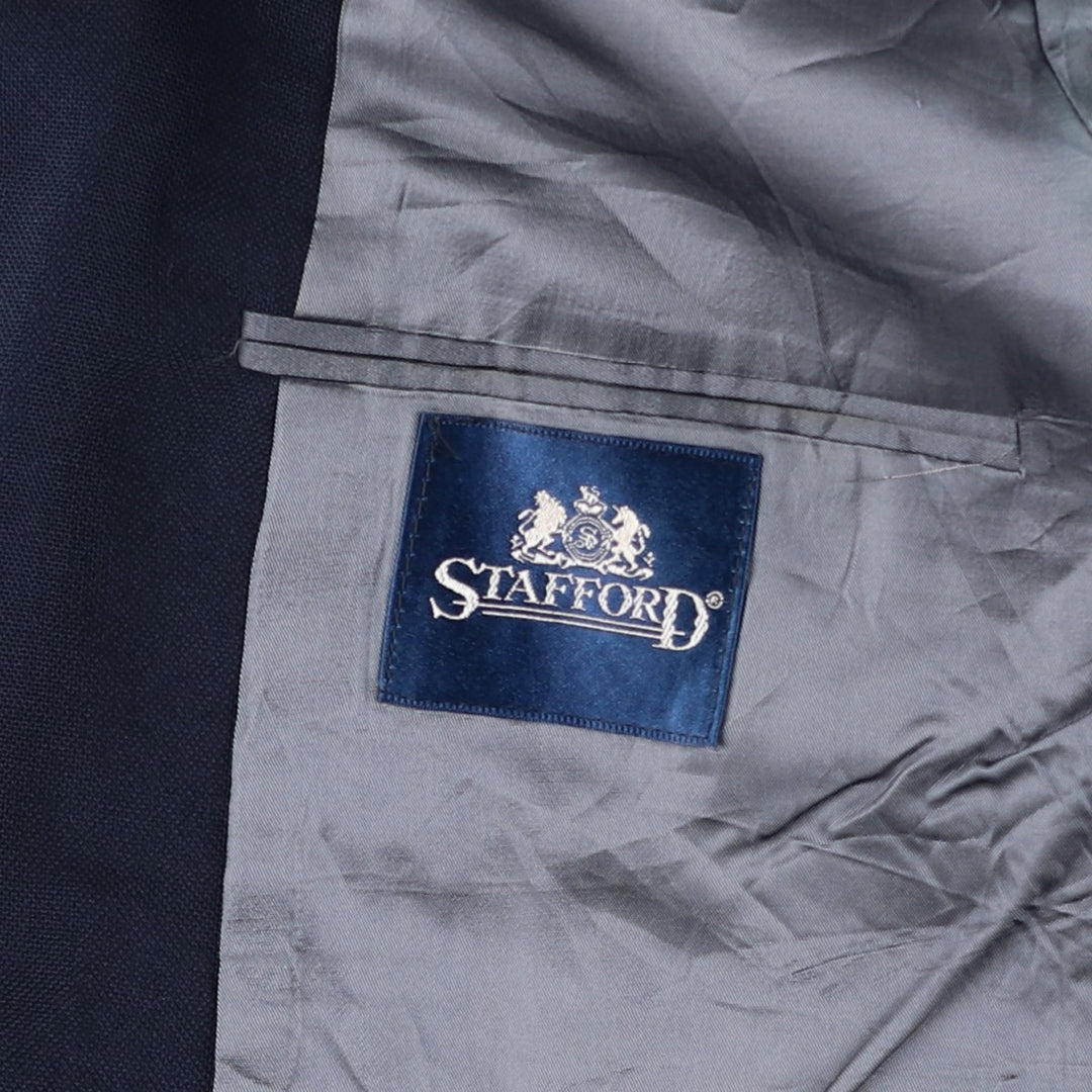 Stafford Navy Blazer, Tailored Jacket, Made in USA, Men's Size M unclear navy blue type Vintage Second Hand