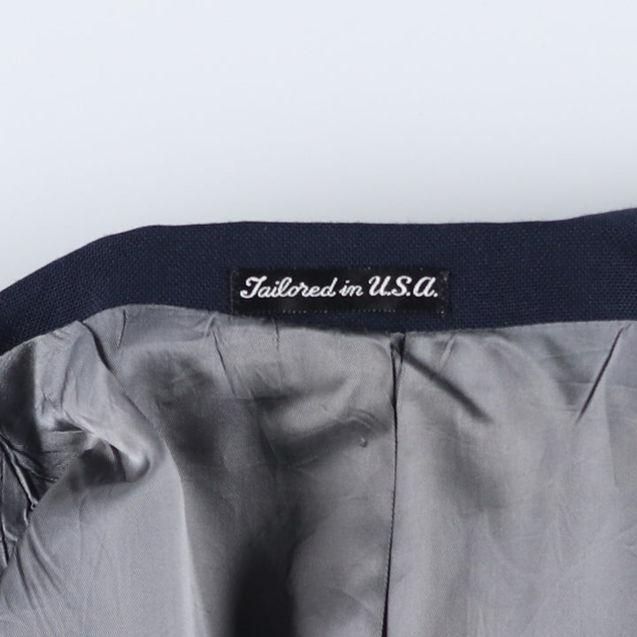 Stafford Navy Blazer, Tailored Jacket, Made in USA, Men's Size M unclear navy blue type Vintage Second Hand