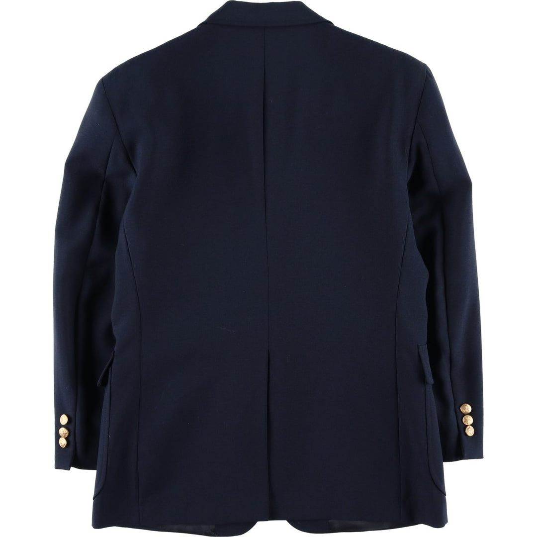 WALL STREET COLLECTION Navy Blazer, Tailored Jacket, Made in USA, Men's Size Medium unclear navy blue type Vintage Second Hand