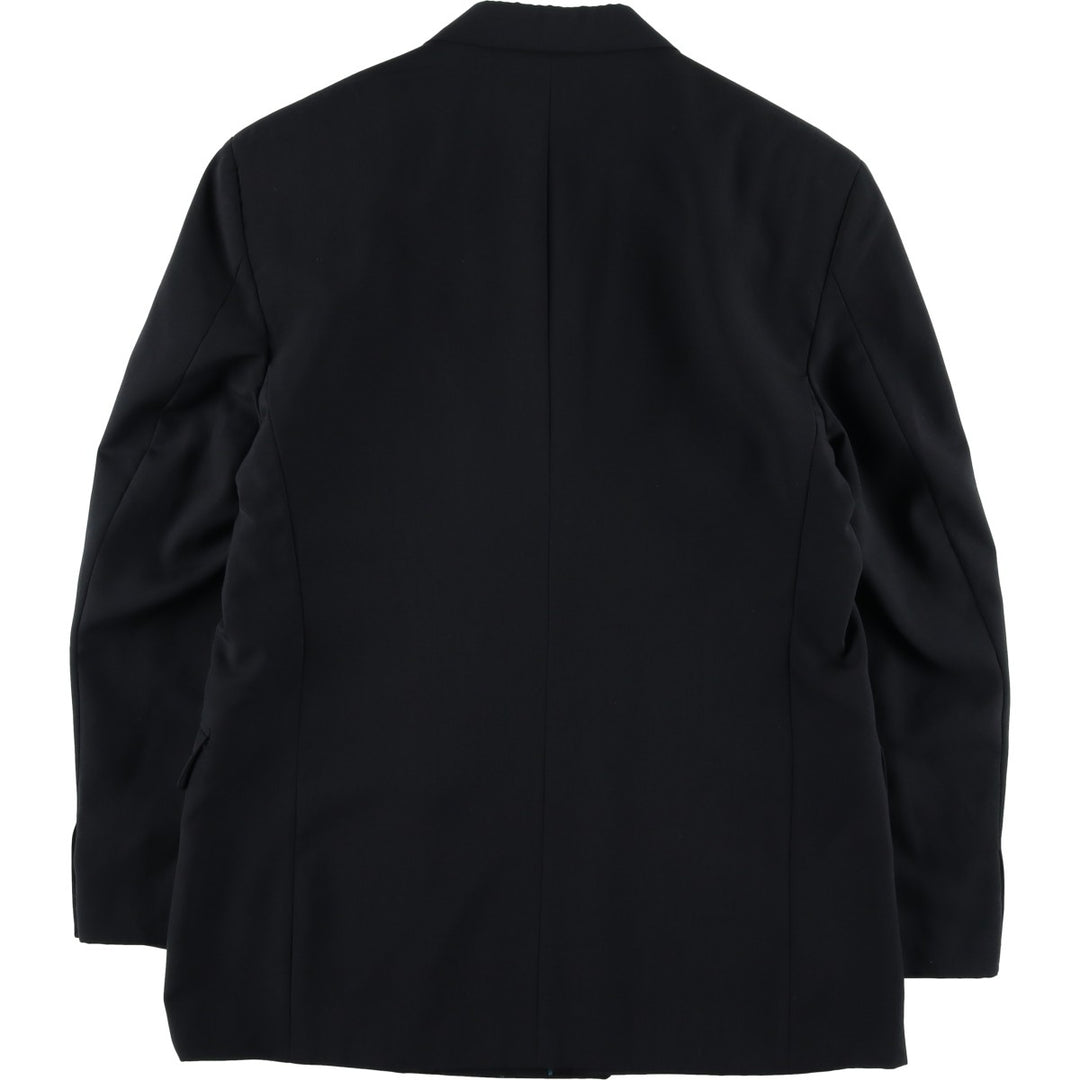 EXECUTIVE COLLECTION Double-Breasted Peak Lapel Tailored Jacket, Made in USA, Men's Size M unclear black type Vintage Second Hand