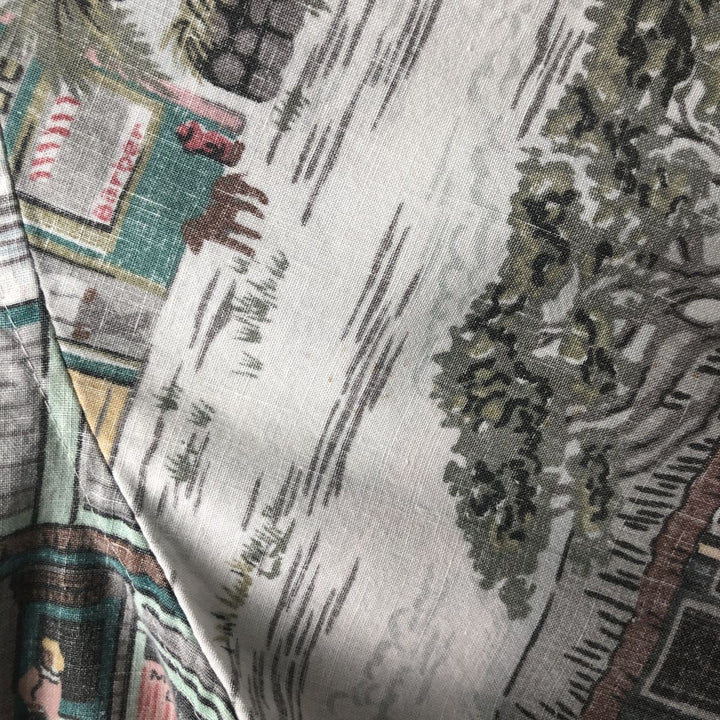 Reyn Spooner COMMEMORATIVE CLASSICS All-Over Print Half-Button Button-Down Aloha Shirt, Men's XL cotton white type Vintage Second Hand