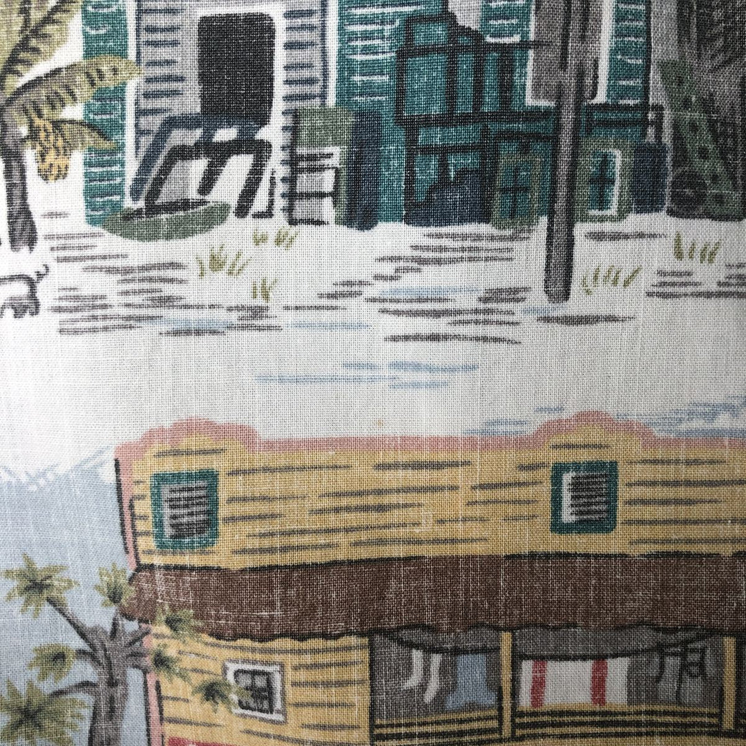 Reyn Spooner COMMEMORATIVE CLASSICS All-Over Print Half-Button Button-Down Aloha Shirt, Men's XL cotton white type Vintage Second Hand