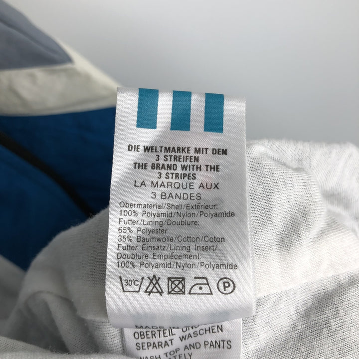 80'S Adidas nylon jacket, men's size L, vintage Nylon black type Vintage Second Hand