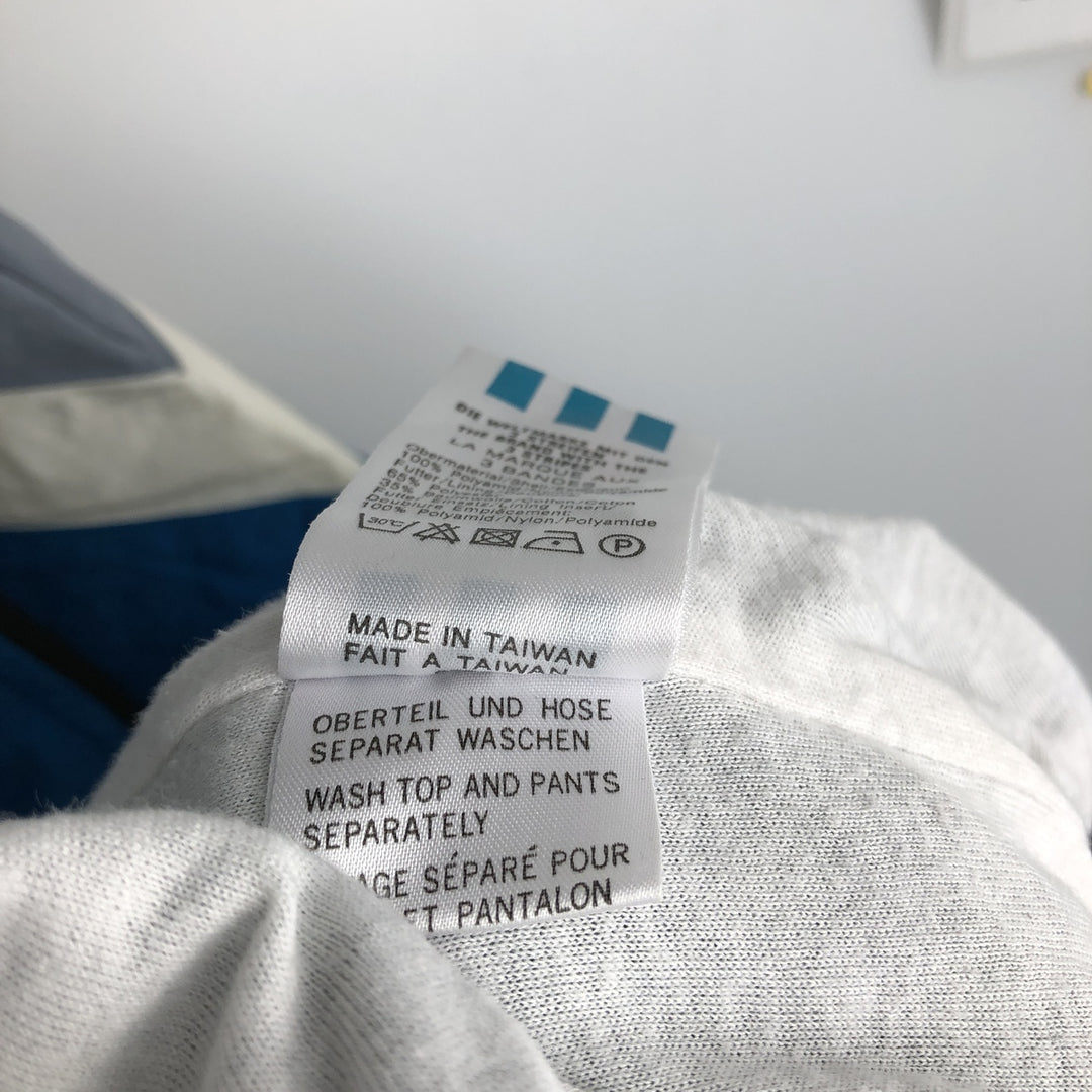 80'S Adidas nylon jacket, men's size L, vintage Nylon black type Vintage Second Hand