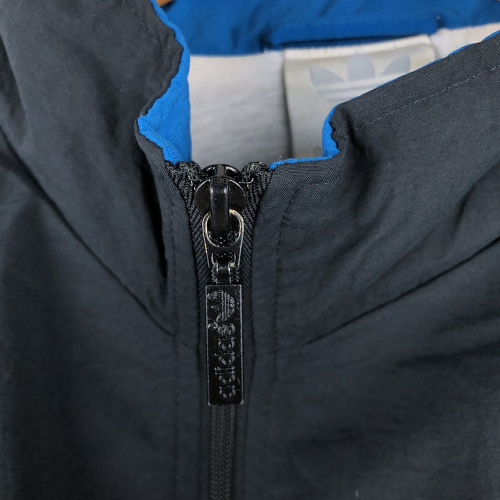 80'S Adidas nylon jacket, men's size L, vintage Nylon black type Vintage Second Hand