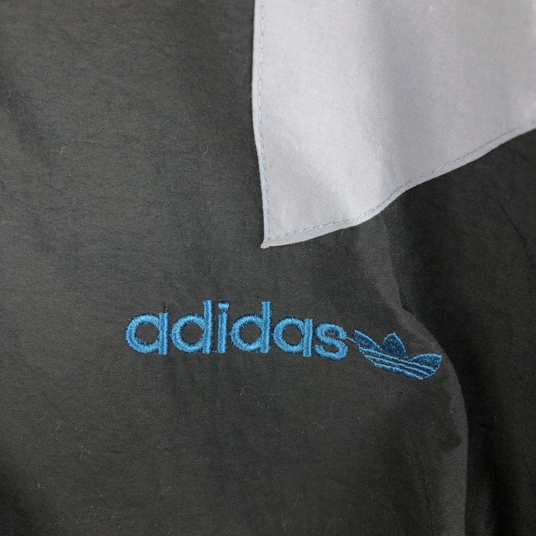 80'S Adidas nylon jacket, men's size L, vintage Nylon black type Vintage Second Hand