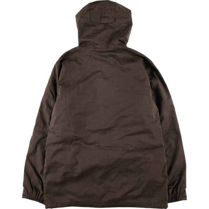 BURTON DRYRIDE Hooded Snowboard Jacket, Zip-Up Jacket, Men's Size Medium polyester brown type Vintage Second Hand