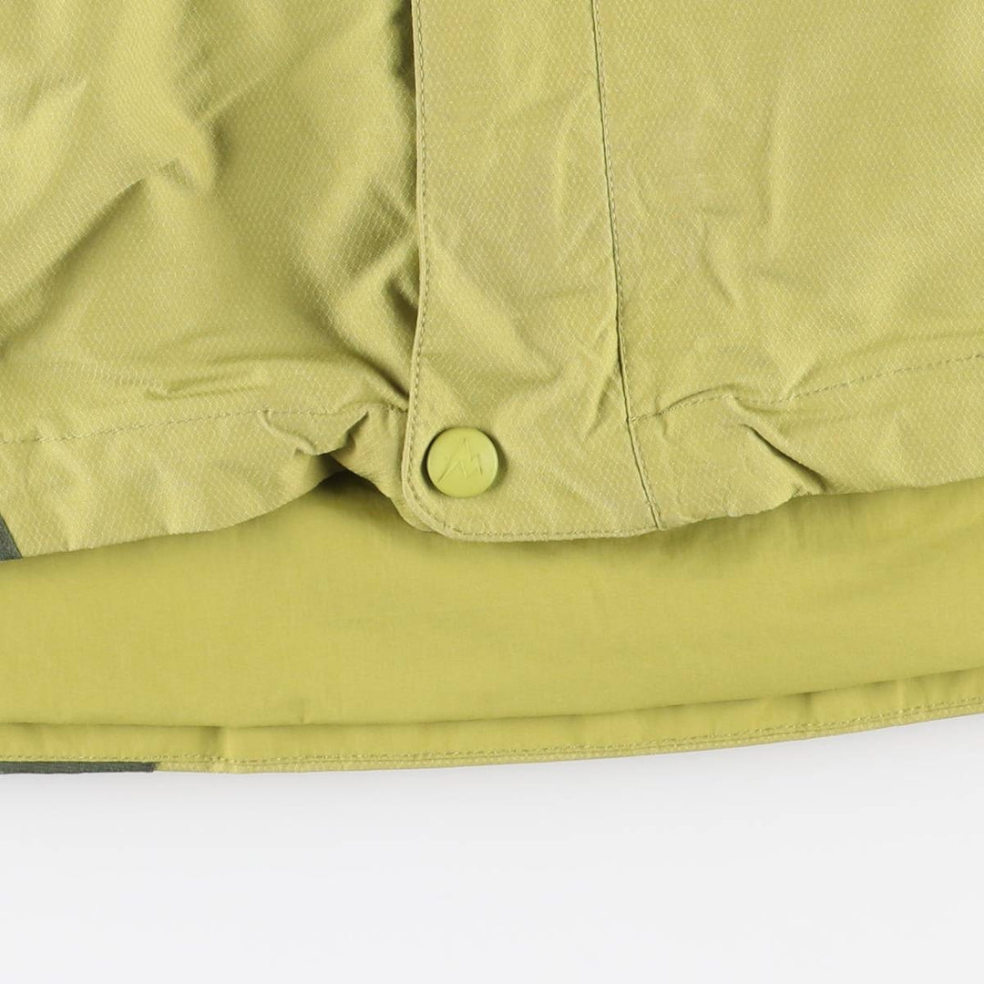 Marmot Mountain Parka Shell Jacket, Men's Size L Nylon green type yellow green Vintage Second Hand