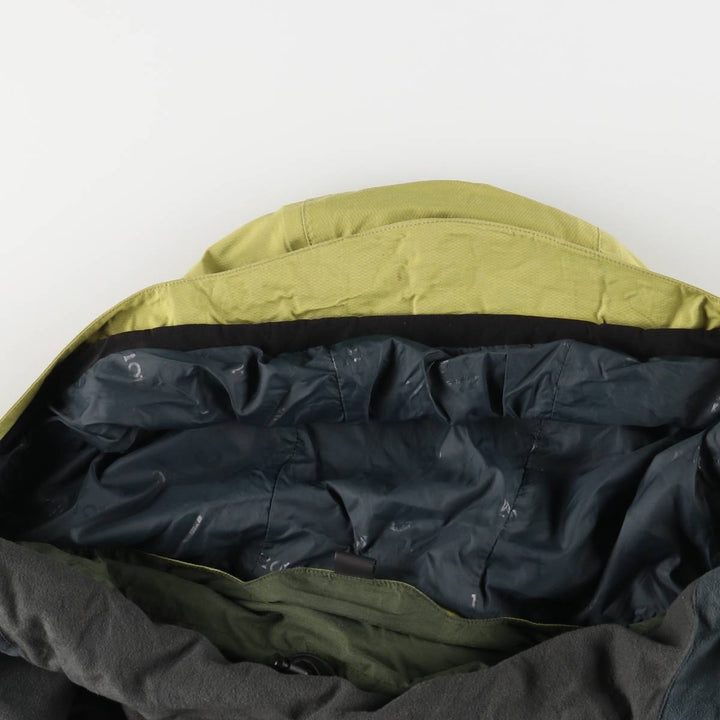 Marmot Mountain Parka Shell Jacket, Men's Size L Nylon green type yellow green Vintage Second Hand