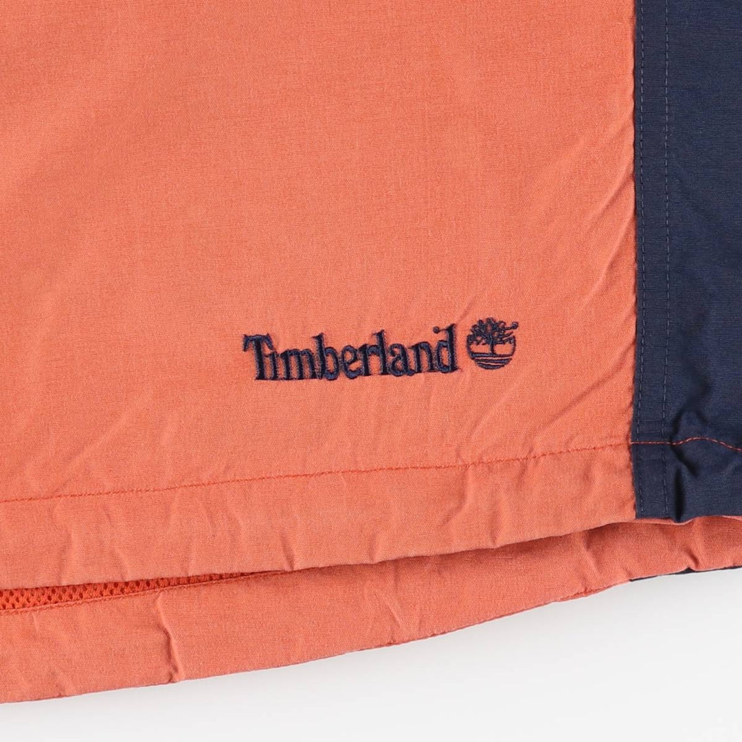 90s-00'S Timberland WEATHERGEAR Anorak Parka, Men's Size M Nylon orange type Vintage Second Hand