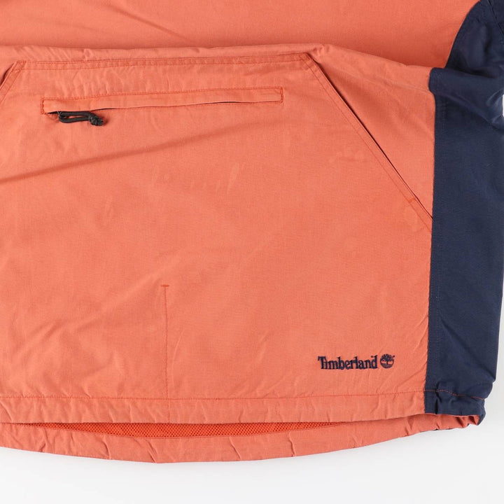 90s-00'S Timberland WEATHERGEAR Anorak Parka, Men's Size M Nylon orange type Vintage Second Hand