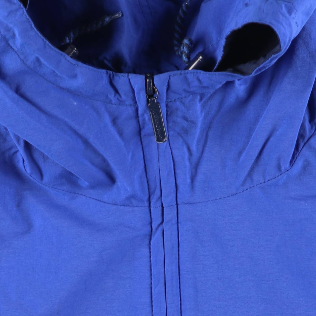 Vintage 80s-90'S Eddie Bauer two-tone nylon parka with black tag, size M, men's Nylon navy blue type Vintage Second Hand