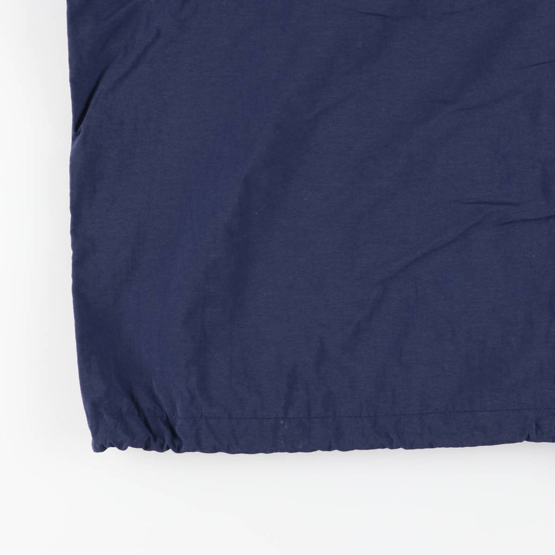 Vintage 80s-90'S Eddie Bauer two-tone nylon parka with black tag, size M, men's Nylon navy blue type Vintage Second Hand