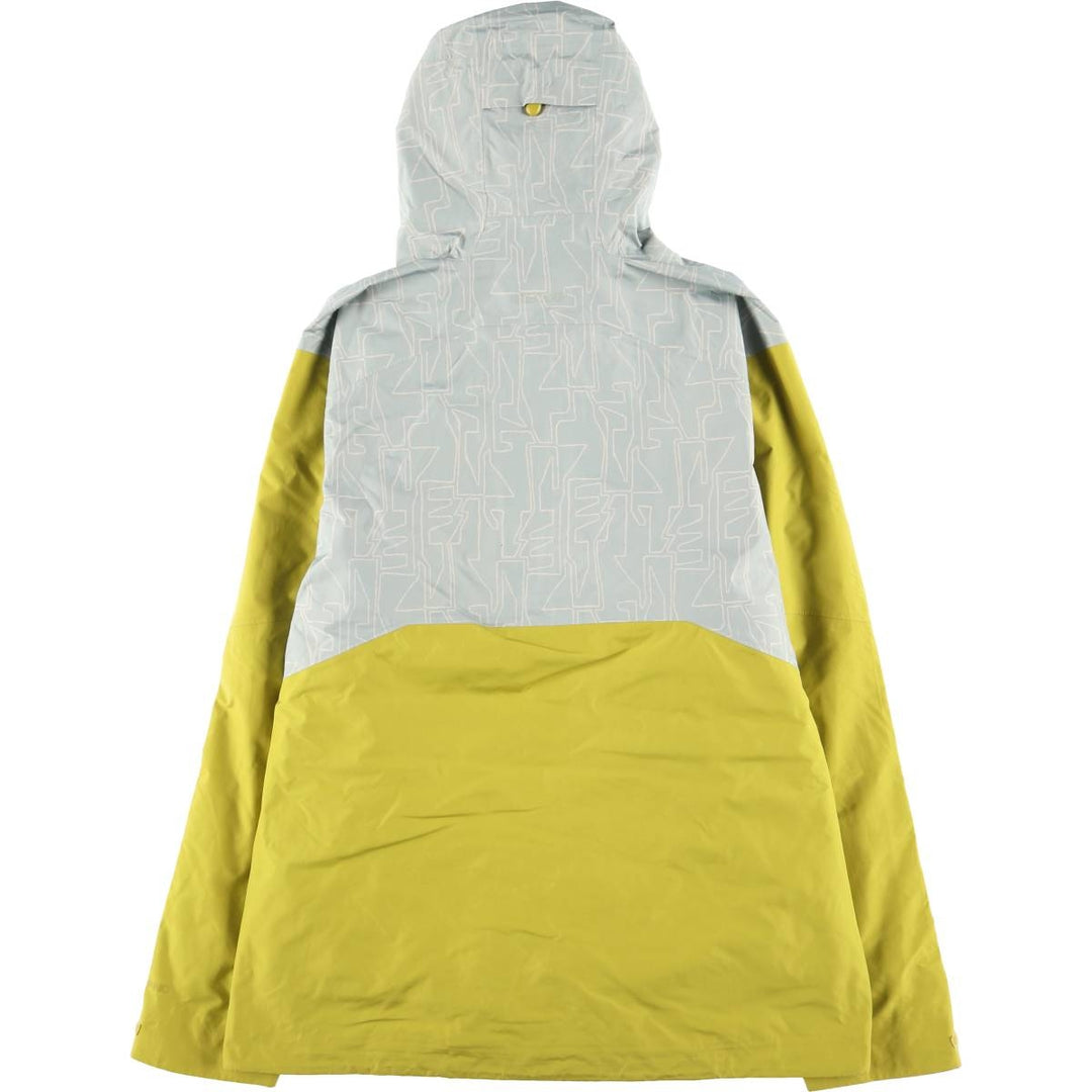 Patagonia Powder Town Jacket 31625FA23, all-over print, hooded windbreaker, men's size L recycled polyester gray type Vintage Second Hand