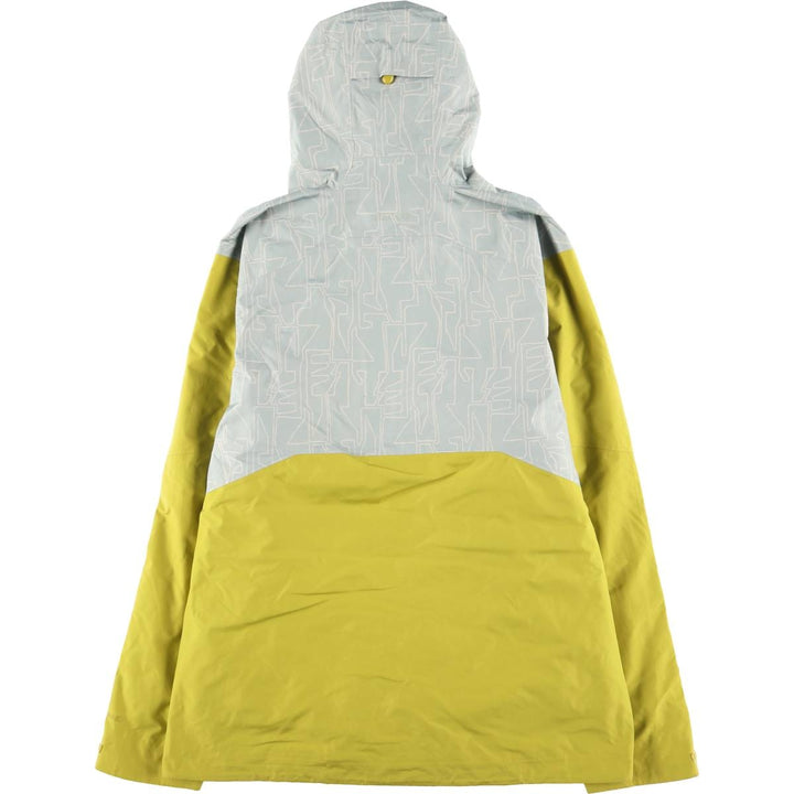 Patagonia Powder Town Jacket 31625FA23, all-over print, hooded windbreaker, men's size L recycled polyester gray type Vintage Second Hand