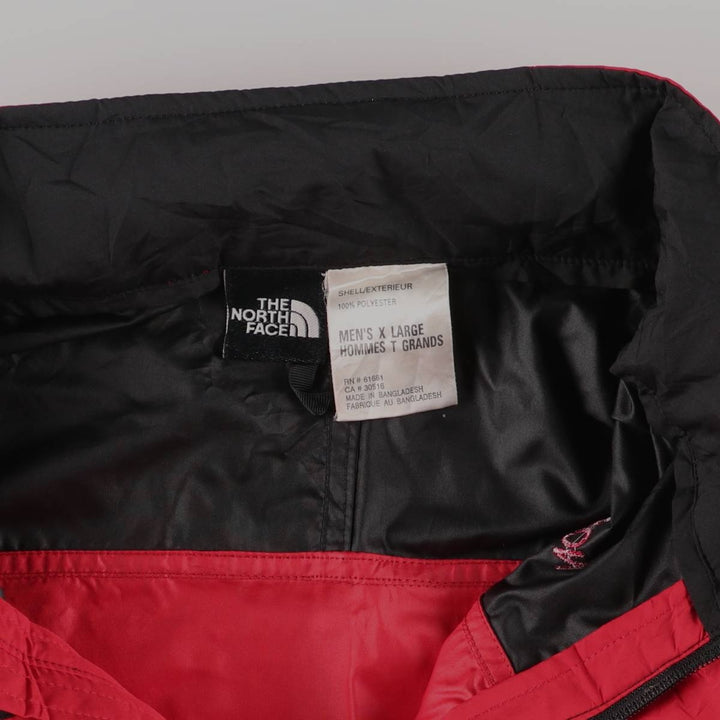 90'S The North Face Stow Pocket Packable Anorak Jacket, Men's XL polyester red type Vintage Second Hand