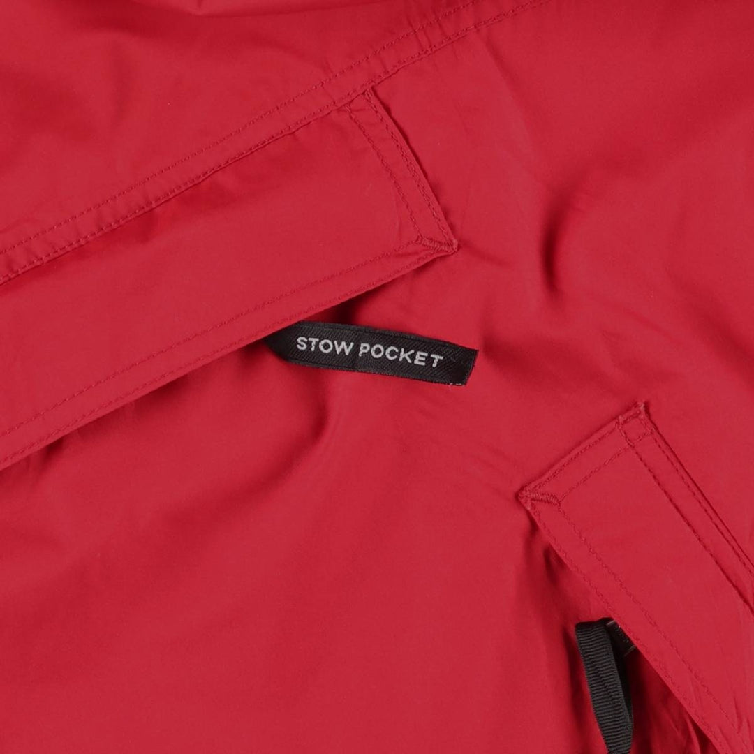 90'S The North Face Stow Pocket Packable Anorak Jacket, Men's XL polyester red type Vintage Second Hand