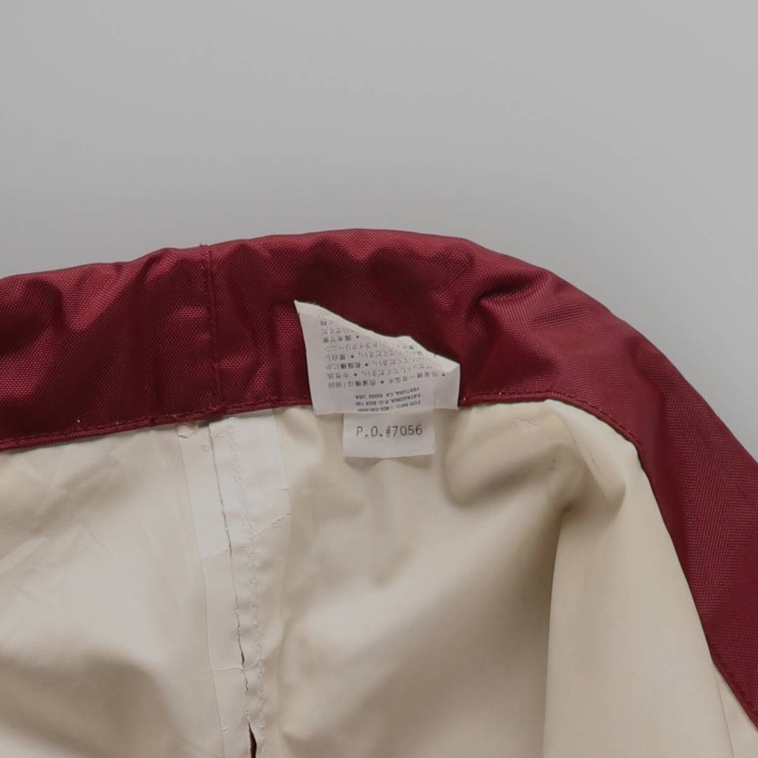 80s-90'S Patagonia Paddling Jacket 82821F9 High-Neck Nylon Pullover, Men's XL, Vintage Nylon burgundy type Vintage Second Hand