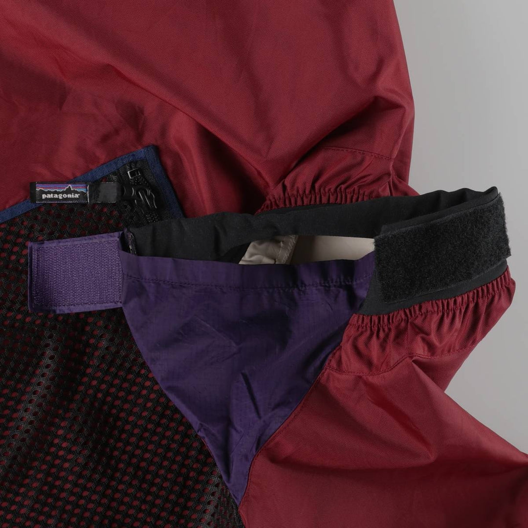 80s-90'S Patagonia Paddling Jacket 82821F9 High-Neck Nylon Pullover, Men's XL, Vintage Nylon burgundy type Vintage Second Hand