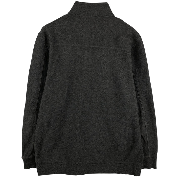 Vintage 90s-00'S Calvin Klein full-zip sweatshirt, size L, men's cotton Charcoal Vintage Second Hand