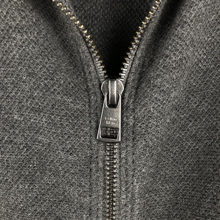 Vintage 90s-00'S Calvin Klein full-zip sweatshirt, size L, men's cotton Charcoal Vintage Second Hand