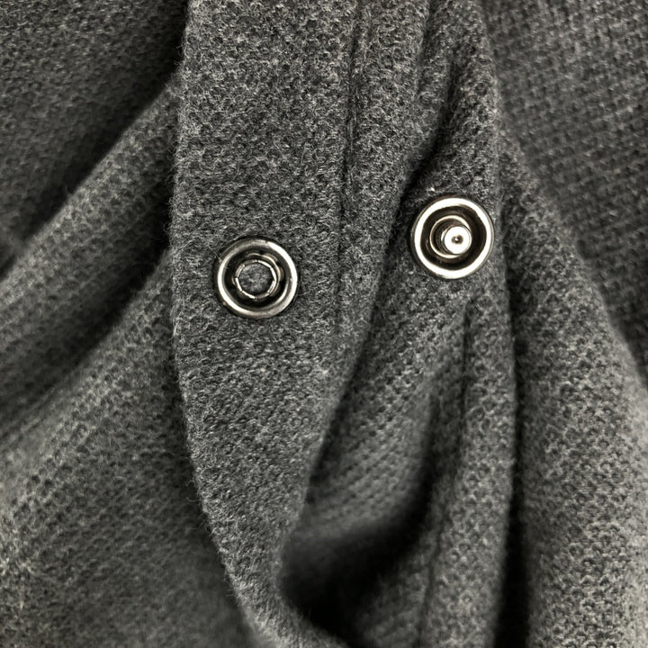 Vintage 90s-00'S Calvin Klein full-zip sweatshirt, size L, men's cotton Charcoal Vintage Second Hand