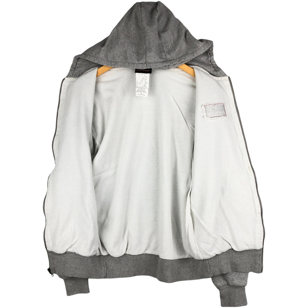 Dickies Back Print Full Zip Sweatshirt Hoodie, Men's Size M unclear gray type Vintage Second Hand