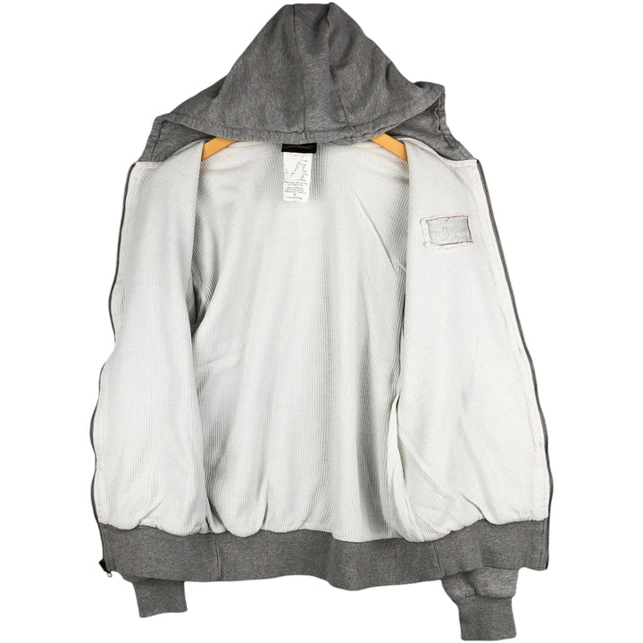 Dickies Back Print Full Zip Sweatshirt Hoodie, Men's Size M unclear gray type Vintage Second Hand