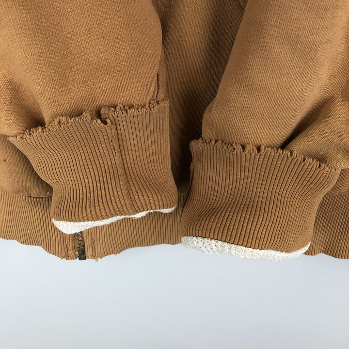 Dickies Sweat Full Zip Hoodie Men's XL cotton brown type Vintage Second Hand