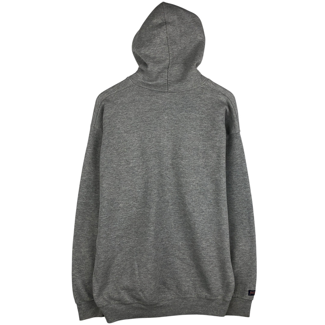 Vintage 90'S Jansport full-zip sweatshirt hoodie, made in the USA, size L, men's cotton gray type Vintage Second Hand