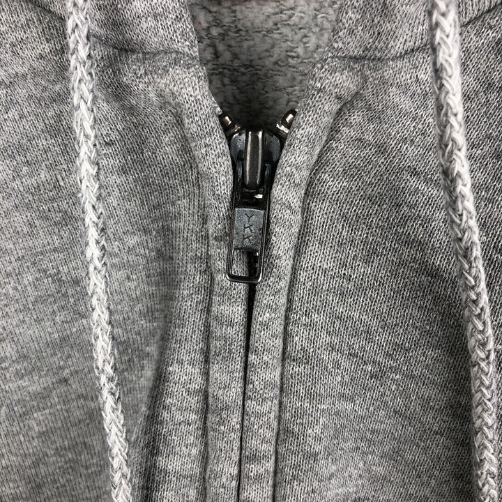 Vintage 90'S Jansport full-zip sweatshirt hoodie, made in the USA, size L, men's cotton gray type Vintage Second Hand