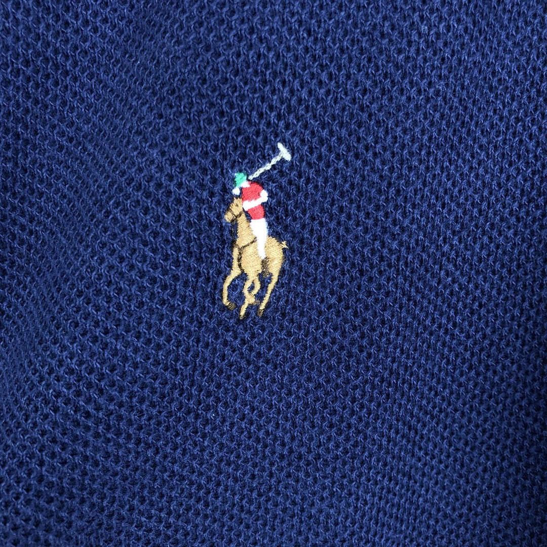 Ralph Lauren POLO RALPH LAUREN Full Zip Sweatshirt Trainer Men's L size cotton navy blue type Vintage Second Hand