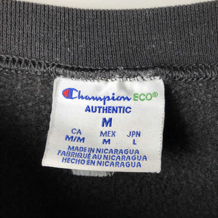 Champion ECO College Sweatshirt, Men's Size M cotton black type Vintage Second Hand