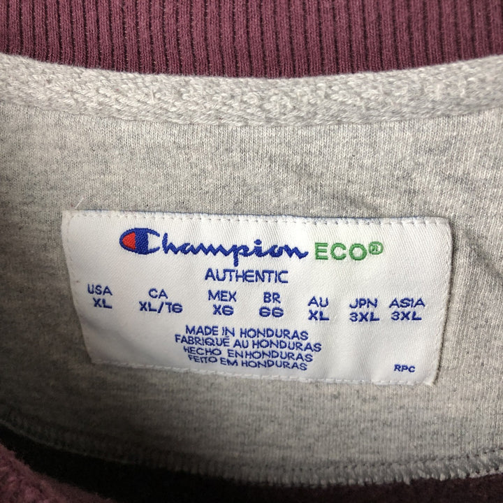 Champion ECO One-Point Logo Sweatshirt, Men's XL cotton Red type red-purple Vintage Second Hand