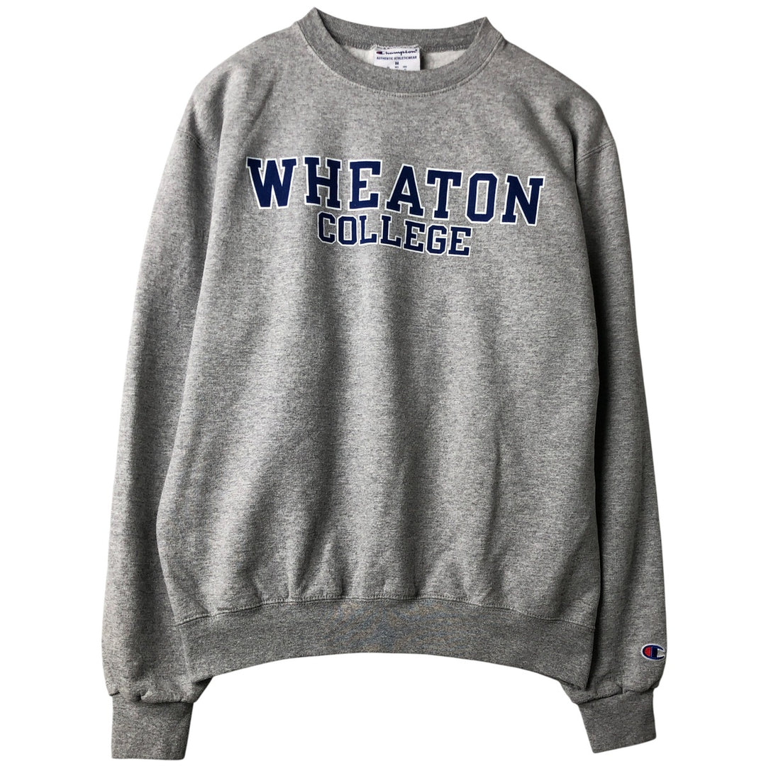 Champion Authentic Athletics Wear College Sweatshirt, Men's Size Medium cotton gray type Vintage Second Hand