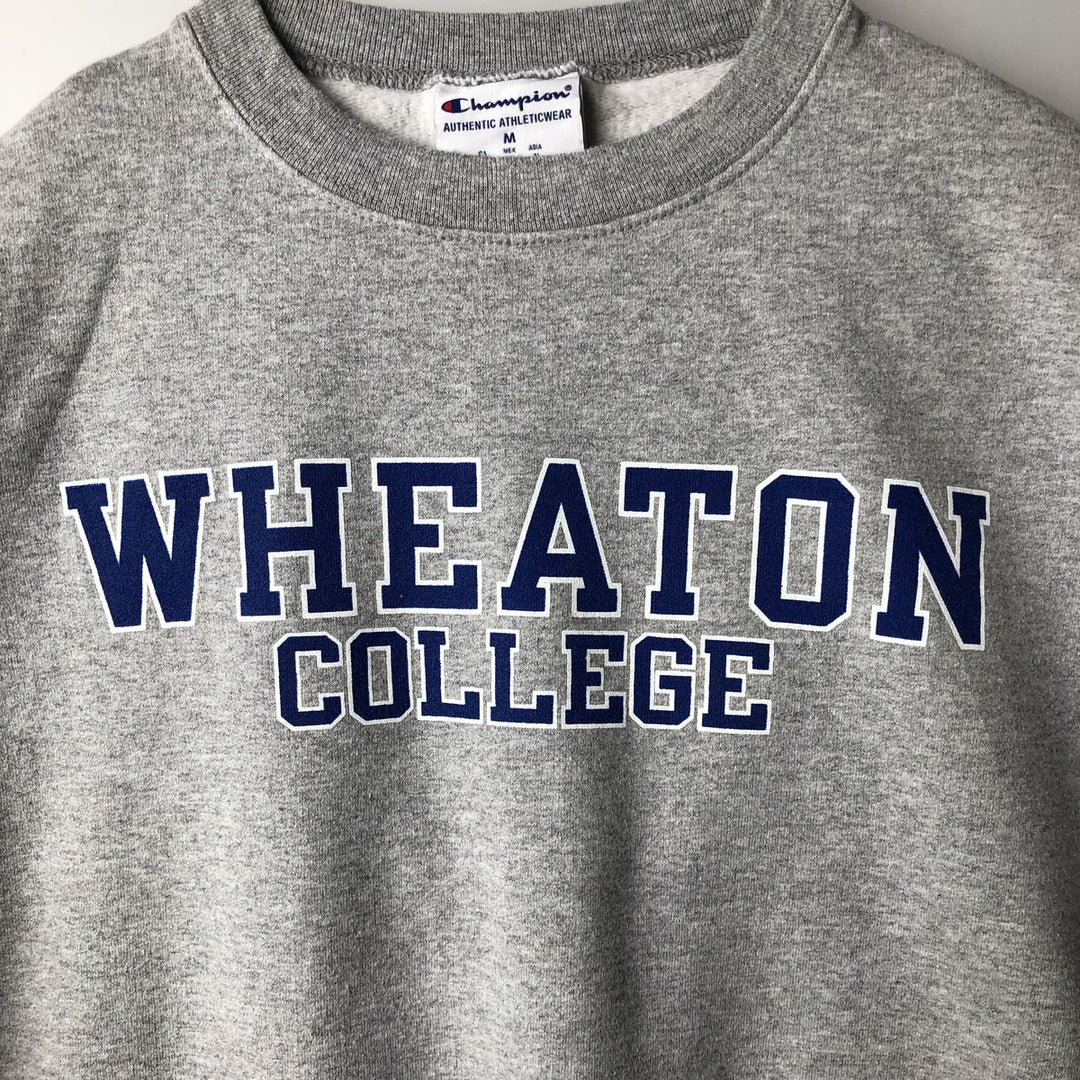 Champion Authentic Athletics Wear College Sweatshirt, Men's Size Medium cotton gray type Vintage Second Hand