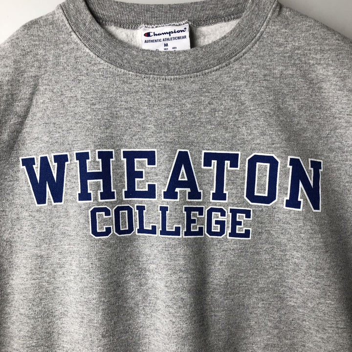 Champion Authentic Athletics Wear College Sweatshirt, Men's Size Medium cotton gray type Vintage Second Hand