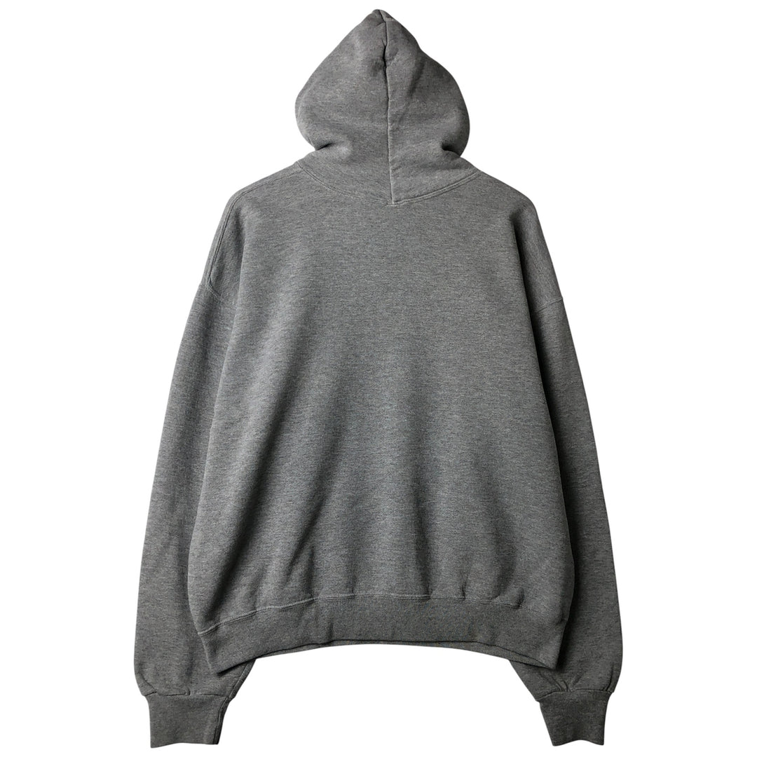 90'S Russell College Sweatshirt Pullover Hoodie Men's XL Size Vintage polyester gray type Vintage Second Hand