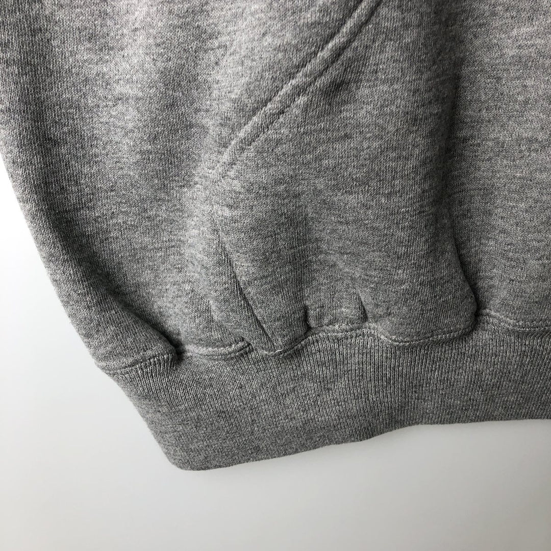 90'S Russell College Sweatshirt Pullover Hoodie Men's XL Size Vintage polyester gray type Vintage Second Hand
