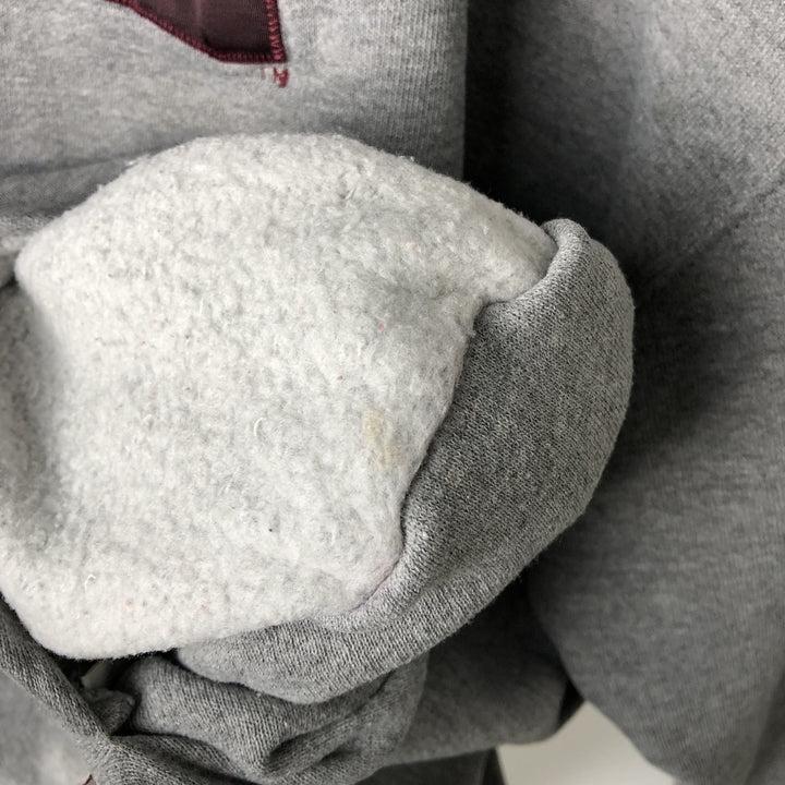 90'S Russell College Sweatshirt Pullover Hoodie Men's XL Size Vintage polyester gray type Vintage Second Hand