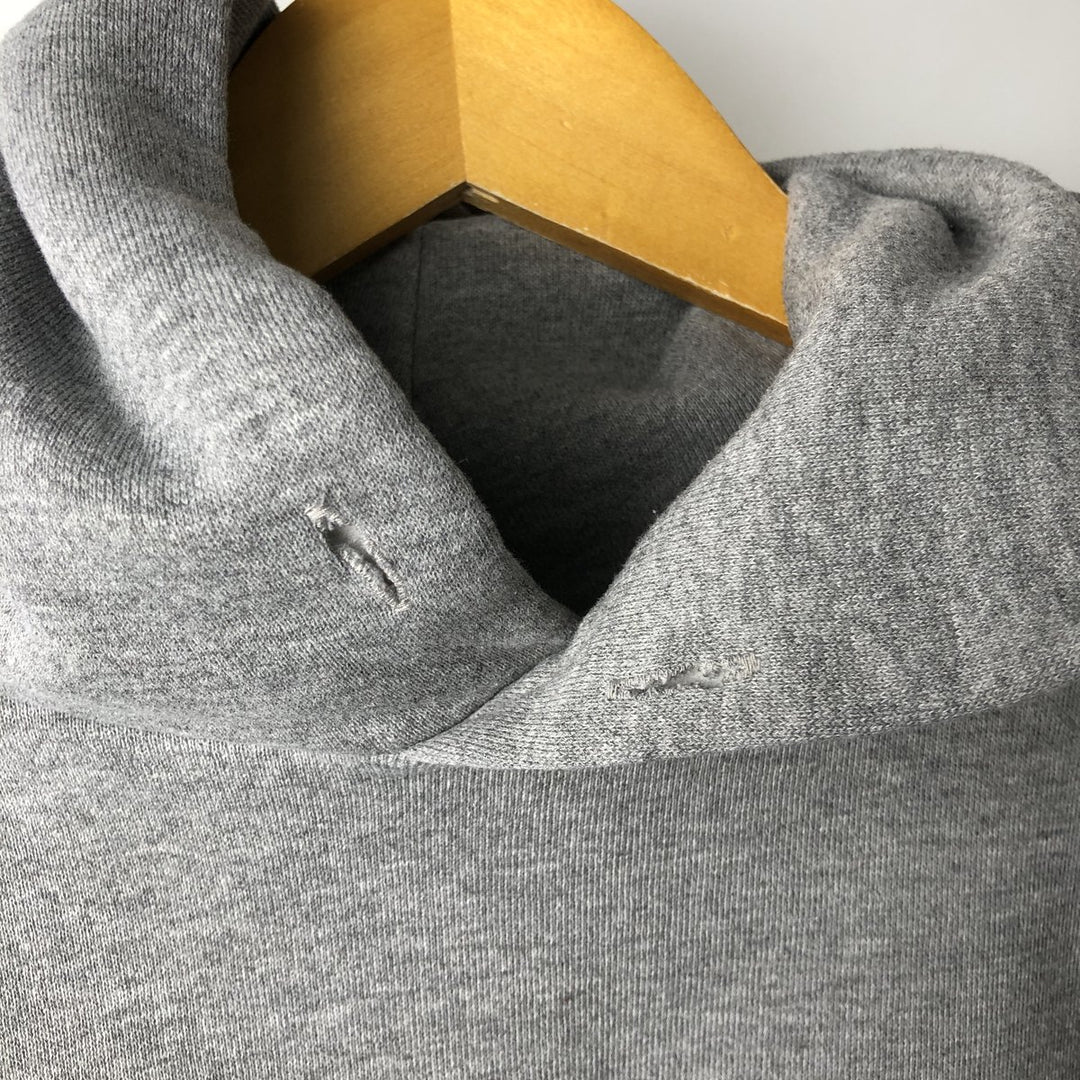 90'S Russell College Sweatshirt Pullover Hoodie Men's XL Size Vintage polyester gray type Vintage Second Hand