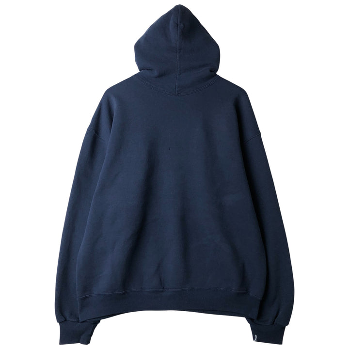 90'S Russell College Sweatshirt Pullover Hoodie Men's XL Size Vintage cotton navy blue type Vintage Second Hand
