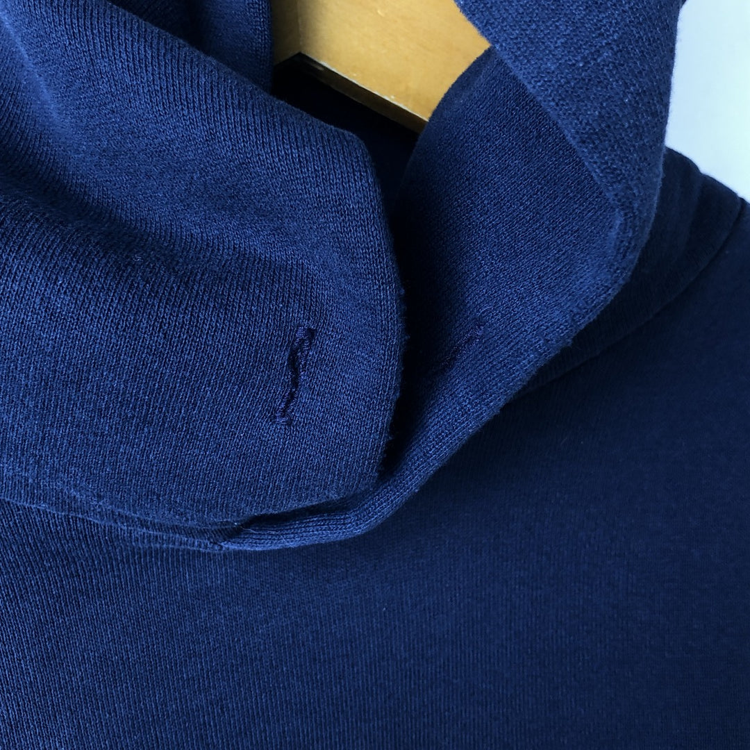90'S Russell College Sweatshirt Pullover Hoodie Men's XL Size Vintage cotton navy blue type Vintage Second Hand
