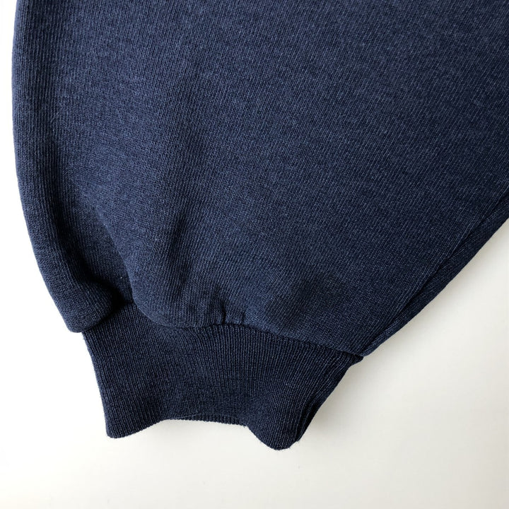 90'S Russell College Sweatshirt Pullover Hoodie Men's XL Size Vintage cotton navy blue type Vintage Second Hand