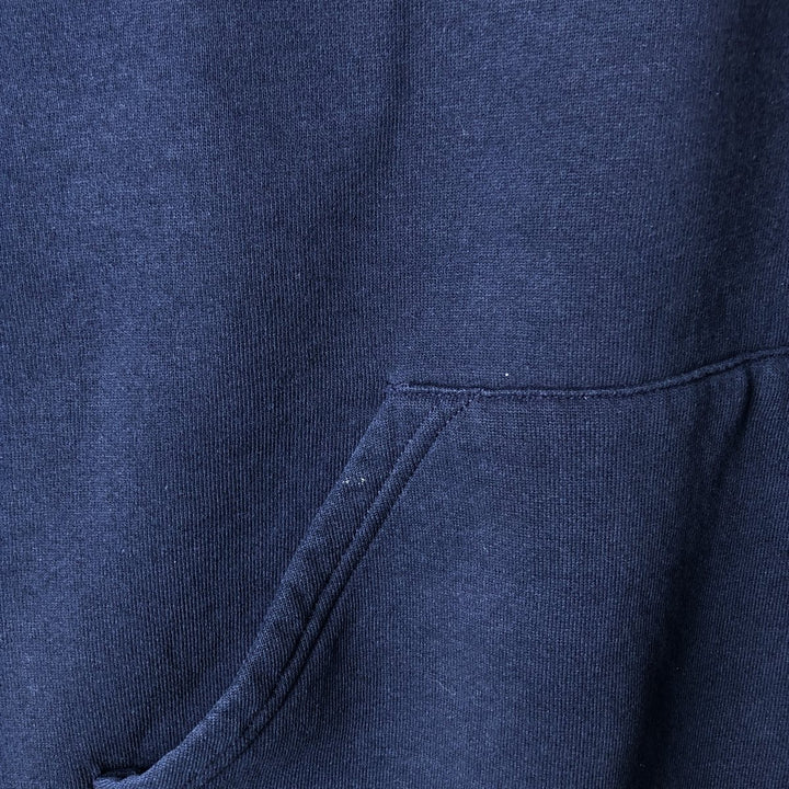 90'S Russell College Sweatshirt Pullover Hoodie Men's XL Size Vintage cotton navy blue type Vintage Second Hand