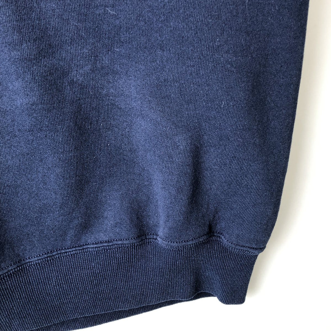 90'S Russell College Sweatshirt Pullover Hoodie Men's XL Size Vintage cotton navy blue type Vintage Second Hand