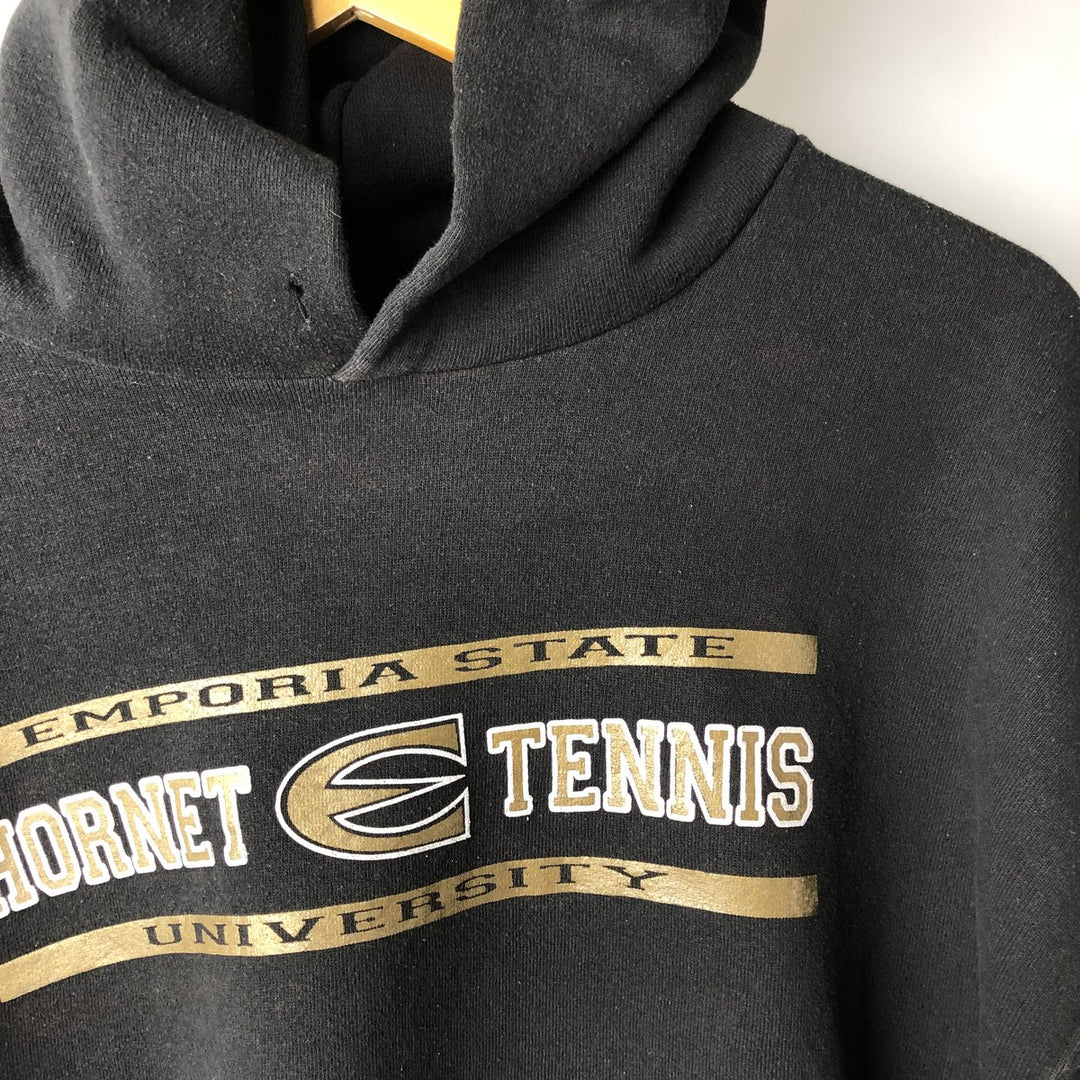 Vintage 90'S Russell College Pullover Hoodie, Men's Size L cotton black type Vintage Second Hand