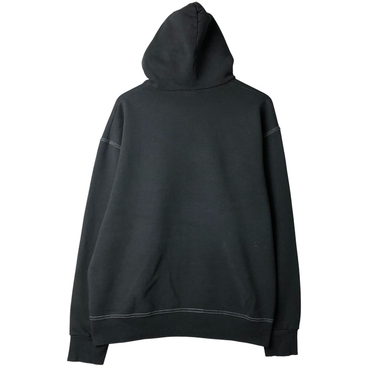 2000'S Fruit of the Loom Heavy Cotton College Pullover Hoodie, Men's XL cotton black type Vintage Second Hand